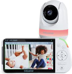 Babysense 5.5” 1080p Full HD Split-Screen Baby Monitor, Video Baby Monitor with