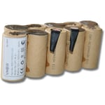 1x Batterie compatible avec Gardena 2110, 2190, 2165, 2155, 2150, 2185, 2180, 2170, 2169 cisaille (3000mAh, 12V, NiMH) - Vhbw