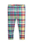 Ralph Lauren Kids' Check Print Leggings, Racing Yellow