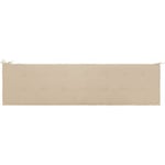 Coussin de banc de jardin Beige 200 x 50 x 3 cm DEC021743