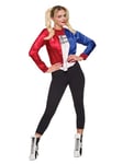 KIT DEGUISEMENT HARLEY QUINN VESTE & TSHIRT ADULTE L