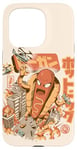 Coque pour iPhone 15 Pro Super Hot Dog Monster Food Japanese City Kawaii Hot Dog