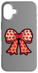 Coque pour iPhone 16 Plus Valentines Day Coquette Bow Cute Heart Ribbon Love Retro