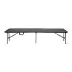 7H SEVEN HOUSE Banc Pliable Traiteur, Caoutchouc Résine Acier allié, Noir, 180x30x43cm