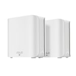 Dual-band WiFi 7 (802.11be) AiMesh Extendable Router, 3.6 Gbps, Coverage up to 6500 sq. ft. (2pk), Dual 2.5G Ports, Up to 3 SSIDs for IoT Devices, Parental Controls & VPNs, Advanced Network Security