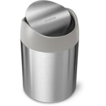 Mini poubelle de table 1,5L inox - Simplehuman