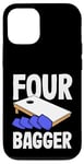 Coque pour iPhone 12/12 Pro Planche Four Bagger Cornhole Fun Sport Vibes