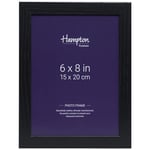 Hampton Frames OXFORD 6x8 (15x20cm) Pack of 1 Black Picture Frame Acrylic (Non-Glass) OXF68NGX-1PK