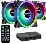 4710562752588 Aerocool DUO12PRO Kit 3xFan 12cm ARGB LED Dual Ring Antivibration