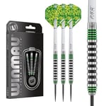 WINMAU Advance 500 Series Tungsten Green 22 Gram Steeltip Darts Set with Flights and Shafts (Stems)