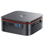 NiPoGi Mini PC Ιntel Alder Lake N100 (jusqu'à 3.4GHz) 16Go DDR4/512Go M.2 SSD,Ordinateur de Bureau, Tour PC 4K@60HZ HD Dual Display,WiFi 2.4G/5G, RJ45 Gigabit Ethernet, BT4.2,Ordinateur VESA Supporté