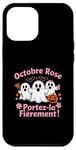 Coque pour iPhone 15 Plus Ruban Rose Fantômes Mignons Halloween Octobre Rose