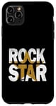 Coque pour iPhone 11 Pro Max University Varsity-Gold Rock Star Varsity-Gold