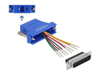 DELOCK – Adapter D-Sub 25 pin male to RJ45 female Assembly Kit blue (66648)