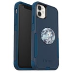 OtterBox Bundle Commuter Series Case for SERIES Case for iPhone 11 - (BESPOKE WAY) + PopSockets PopGrip - (Blue Marble)
