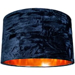 Modern Crushed Velvet Lamp Shade with Shiny Paper Inner