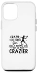 Coque pour iPhone 12/12 Pro Joueur de ping-pong Crazy Table Tennis Fille