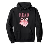 Let Me Read in Peace Cute Coquette Book Lover Present Pullover Hoodie