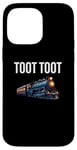 Coque pour iPhone 14 Pro Max Œuvre d'art amusante en train de Noël Toot Tut Toot