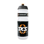 SKS GERMANY LOGO BOTTLE LARGE Gourde de 750 ml au design (accessoire de vélo pour tous les porte-bidons courants, valve push-pull anti-fuite, forme ergonomique, bouchon amovible)