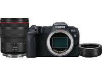 Canon Eos Rp Body + Rf 24-105Mm F/4L Is Usm Lens + Mount Adapter Ef- R, 26,2 Mp, 6240 X 4160 Piksler, Cmos, 4K Ultra Hd, Berøringsskjerm, Sort