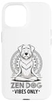 Coque pour iPhone 15 Zen Méditant Mandala Mindfulness Chien