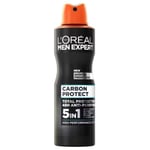 2 x L'Oreal Men Expert Anti-Perspirant Spray Carbon Protect 250ml