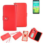 2in1 cover wallet + bumper for BlackBerry Evolve Phone protective Case red