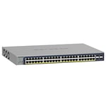 Netgear (GS510TPP Smart Switch Web manageable PoE Professionnel 10 Ports RJ45 Métal Gigabit (10/100/1000) - avec 8 Ports PoE+ @ 190 W, 2 Ports SFP 1 Gigabit, Bureau/en Rack, Protection à Vie ProSAFE