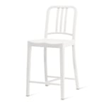 Emeco - 111 Navy Counter Stool Snow - Barstolar - Vit - Syntetiskt/Plast