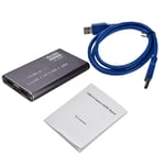 Carte d'acquisition USB 1080P 4K 60fps pour jeux vidéo,boîtier d'enregistrement en Streaming Youtube - Type Grey