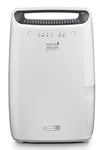 De'Longhi Tasciugo AriaDry Déshumidificateur DEX212SF, Déshumidificateur Portable avec Système de Filtration à 3 Actions, Fonction Séchage, Déshumidification 12L/Jour, R290, Réservoir Amovible, Blanc