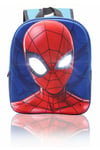 Marvel Spiderman Backpack with Light Up Eyes for Boys and Toddlers