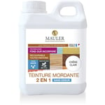 1919 By Mauler - mauler - Teinture bois parquet & meuble mordante 1L Chêne Clair - 2 en 1 (teinte et fond dur) - sans odeur - chene clair