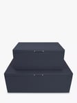 Stackers Plain Storage Boxes, Set of 2