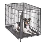 New World B30 Cage pour chiens de petite taille, ment améliorée, 76,2 cm, à une porte, comprenant un plateau étanche, des pieds protégeant le sol et de s caractéristiques brevetées