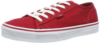 Vans Ferris, Unisex-Childs' Low-Top Trainers, Red/White, 3.5 UK Child