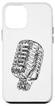 Coque pour iPhone 12 mini Classic Retro Vocal Microphone Vintage