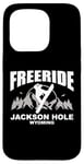 Coque pour iPhone 15 Pro Snowboard Freeride Jackson Hole Wyoming