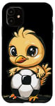 Coque pour iPhone 11 Costume de poussin Happy Soccer
