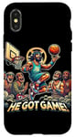 Coque pour iPhone X/XS Ballin with the Messiah Rejoignez la communauté Jesus Basketball