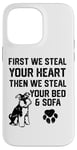 iPhone 14 Pro Max Steal Your Heart Steal Your Bed Miniature Schnauzer Case