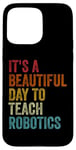 iPhone 15 Pro Max Vintage Robotics Instructor Inspiring Young Innovators Retro Case