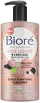 Biore Rose Quartz And Charcoal Daily Purifying Face Wash Cleanser For Oily Skin,