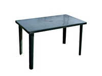 Table Rectangulaire Marshall Polypropylène Couleur Verte CM 120X70. Finition Et