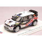 MINI JOHN COOPER N.69 RALLY DE FRANCE 2012 DUMAS-BAUMEL 1:43 Spark Model