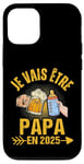 Coque pour iPhone 12/12 Pro Futur Papa 2025 Annonce Naissance Cadeau Fête Des Pères