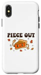 Coque pour iPhone X/XS PIECE OUT Thanksgiving Funny Pumpkin Pie Pun Meme