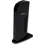 StarTech.com USB 3.0 Dual Monitor Docking Station with HDMI and DVI/VGA, 6x USB-