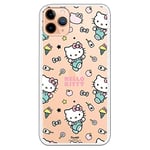 Personalaizer Coque pour iPhone 11 Pro Max - Hello Kitty Patron Stickers